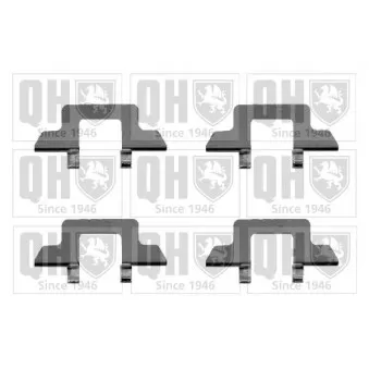 Kit d'accessoires, plaquette de frein à disque QUINTON HAZELL BFK897