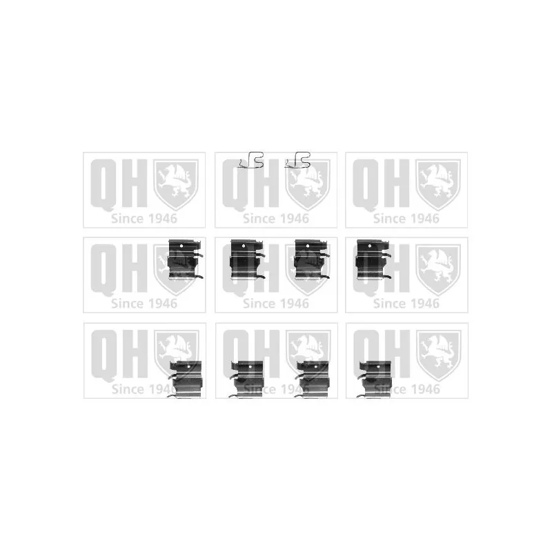 Kit d'accessoires, plaquette de frein à disque QUINTON HAZELL BFK899