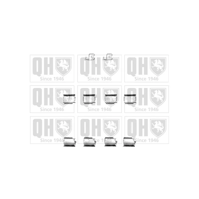 Kit d'accessoires, plaquette de frein à disque QUINTON HAZELL BFK901