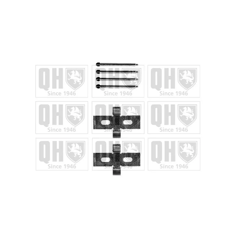 Kit d'accessoires, plaquette de frein à disque QUINTON HAZELL BFK903