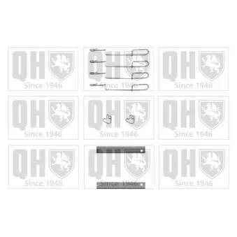 Kit d'accessoires, plaquette de frein à disque QUINTON HAZELL