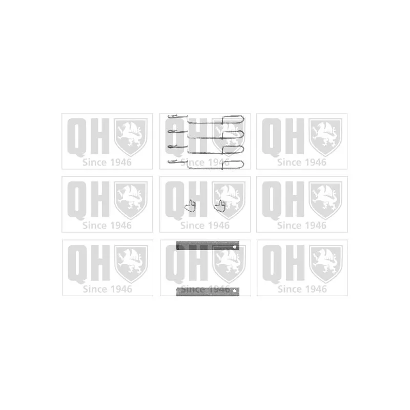 Kit d'accessoires, plaquette de frein à disque QUINTON HAZELL BFK908
