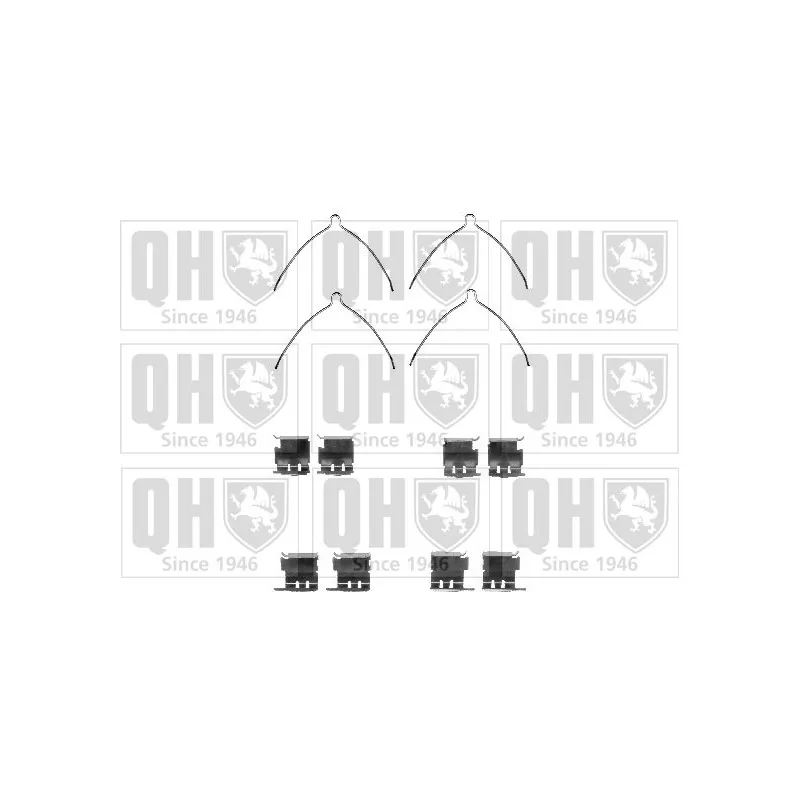 Kit d'accessoires, plaquette de frein à disque QUINTON HAZELL BFK916