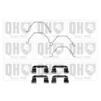 Kit d'accessoires, plaquette de frein à disque QUINTON HAZELL BFK919
