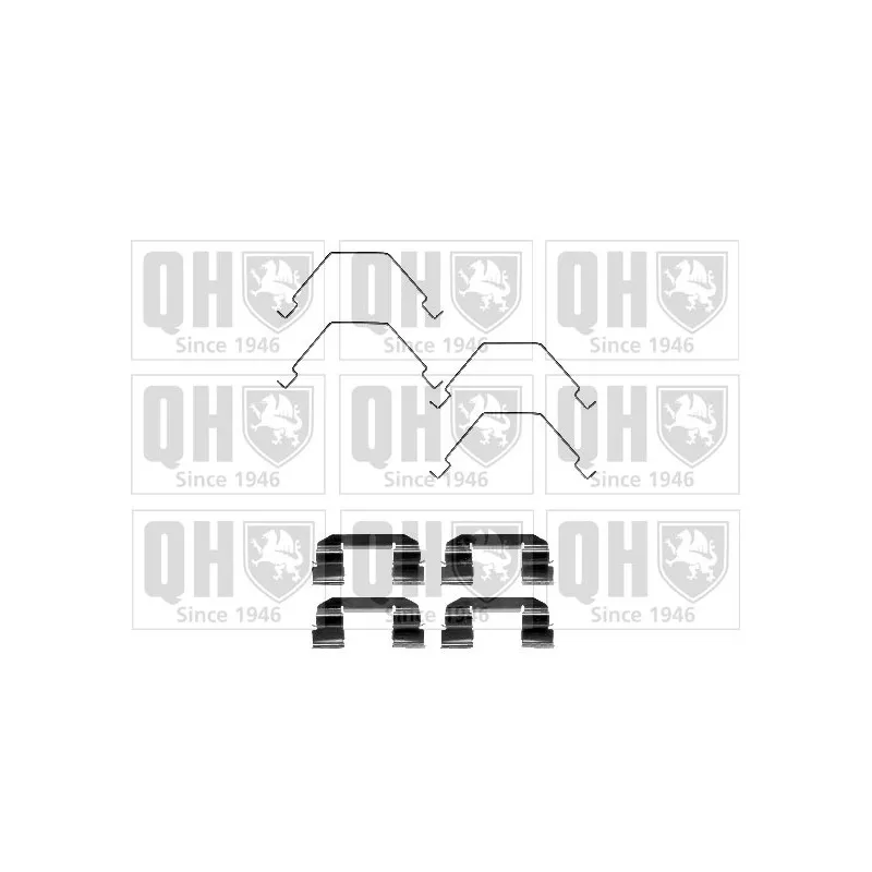 Kit d'accessoires, plaquette de frein à disque QUINTON HAZELL BFK919