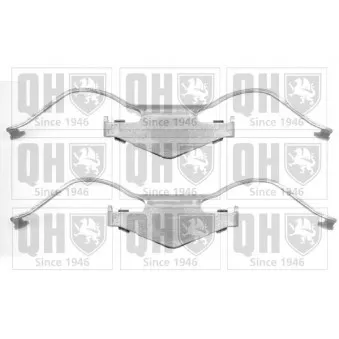 Kit d'accessoires, plaquette de frein à disque QUINTON HAZELL BFK923