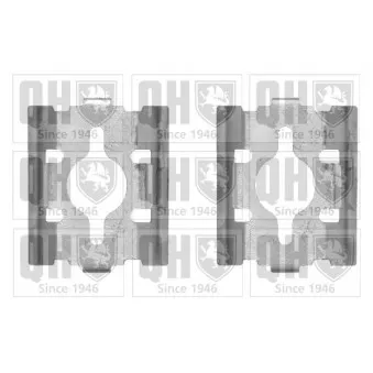Kit d'accessoires, plaquette de frein à disque QUINTON HAZELL BFK925