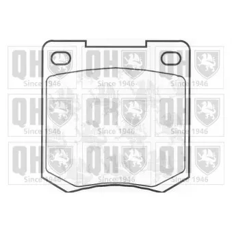 Jeu de 4 plaquettes de frein avant QUINTON HAZELL BP100