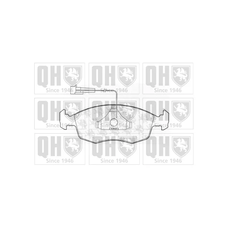 Jeu de 4 plaquettes de frein avant QUINTON HAZELL BP1002