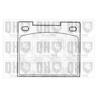 Jeu de 4 plaquettes de frein avant QUINTON HAZELL BP101