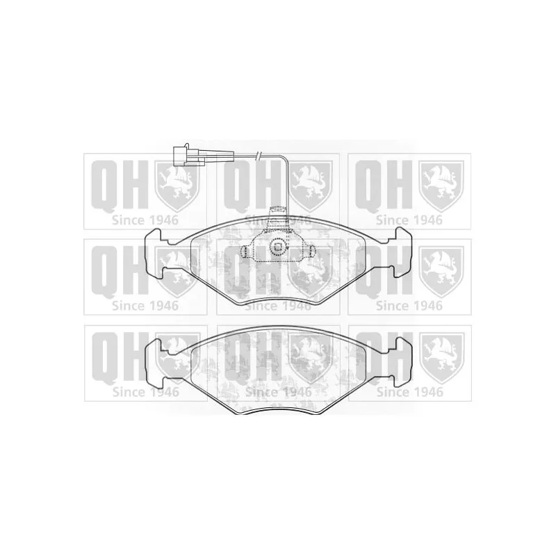 Jeu de 4 plaquettes de frein avant QUINTON HAZELL BP1014