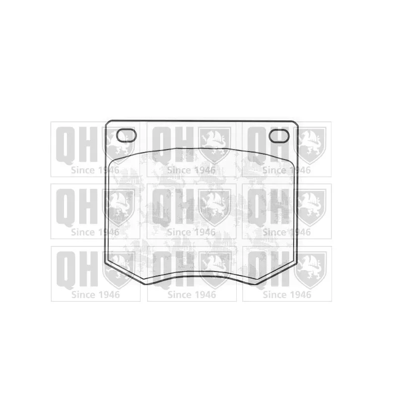 Jeu de 4 plaquettes de frein avant QUINTON HAZELL BP102