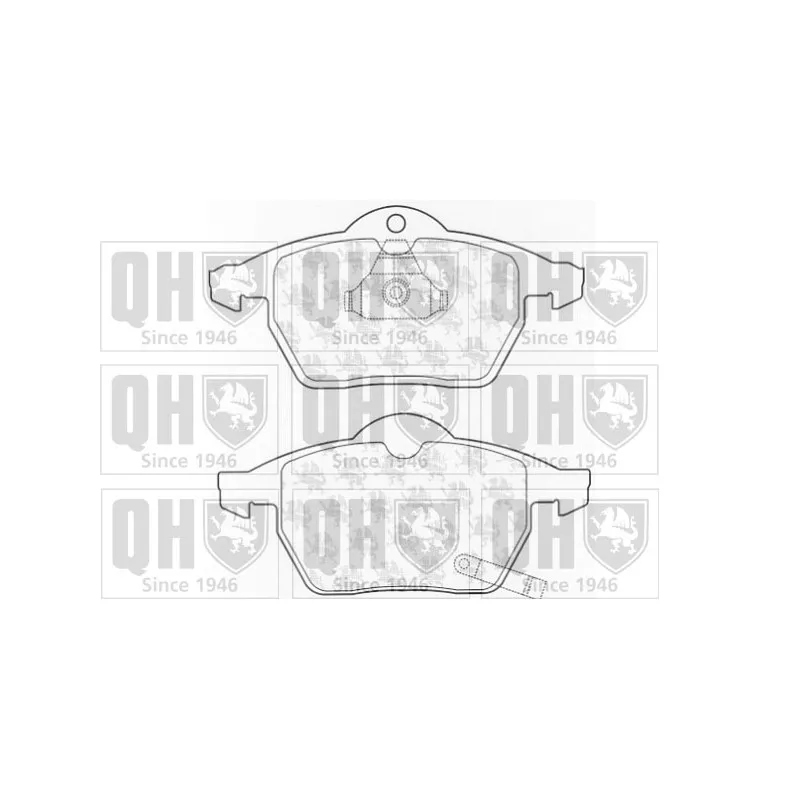 Jeu de 4 plaquettes de frein avant QUINTON HAZELL BP1023