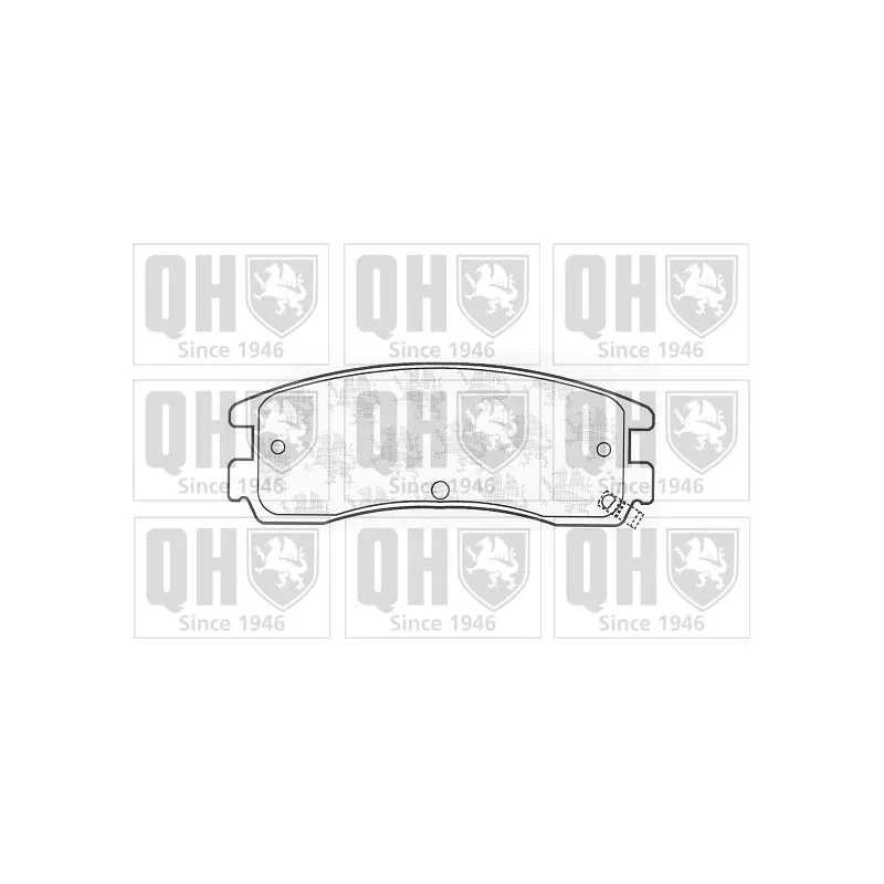 Jeu de 4 plaquettes de frein arrière QUINTON HAZELL BP1042