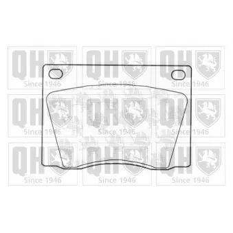 Jeu de 4 plaquettes de frein avant QUINTON HAZELL BP105