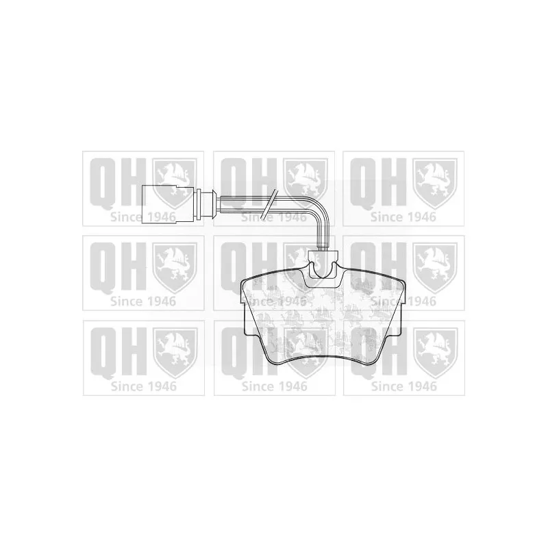 Jeu de 4 plaquettes de frein arrière QUINTON HAZELL BP1050
