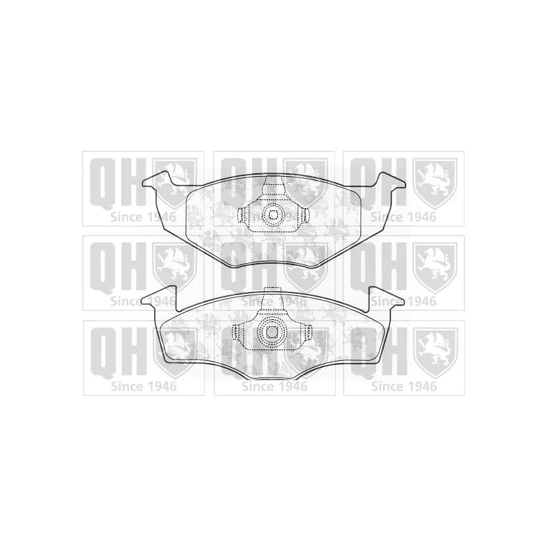 Jeu de 4 plaquettes de frein avant QUINTON HAZELL BP1056