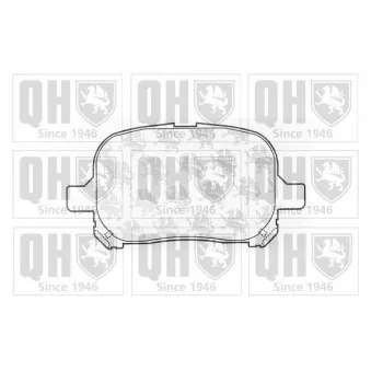 Jeu de 4 plaquettes de frein avant QUINTON HAZELL BP1060