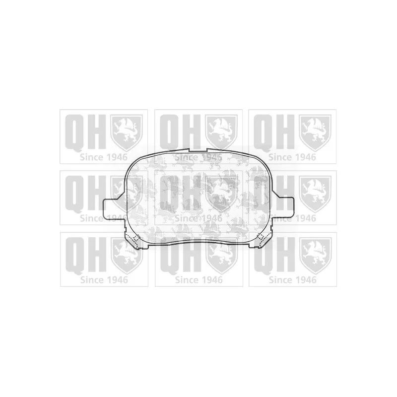 Jeu de 4 plaquettes de frein avant QUINTON HAZELL BP1060
