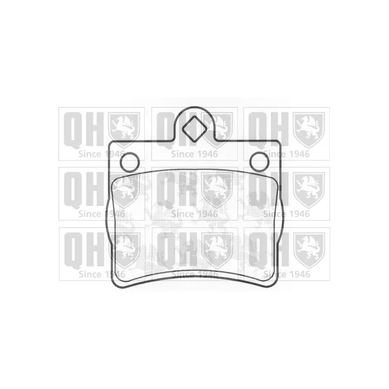 Jeu de 4 plaquettes de frein arrière QUINTON HAZELL BP1062