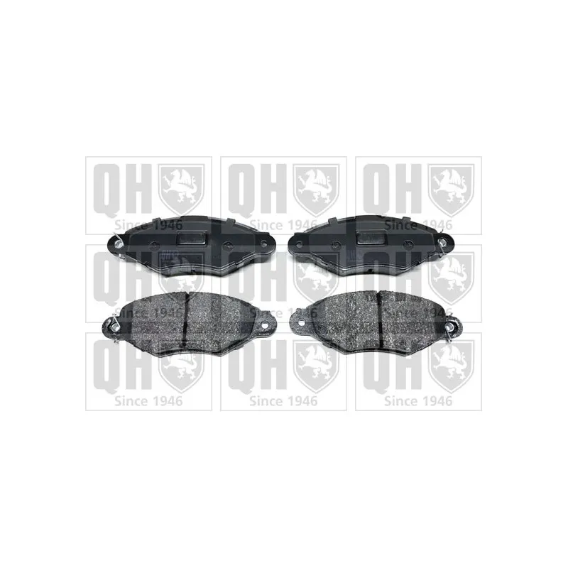 Jeu de 4 plaquettes de frein avant QUINTON HAZELL BP1067