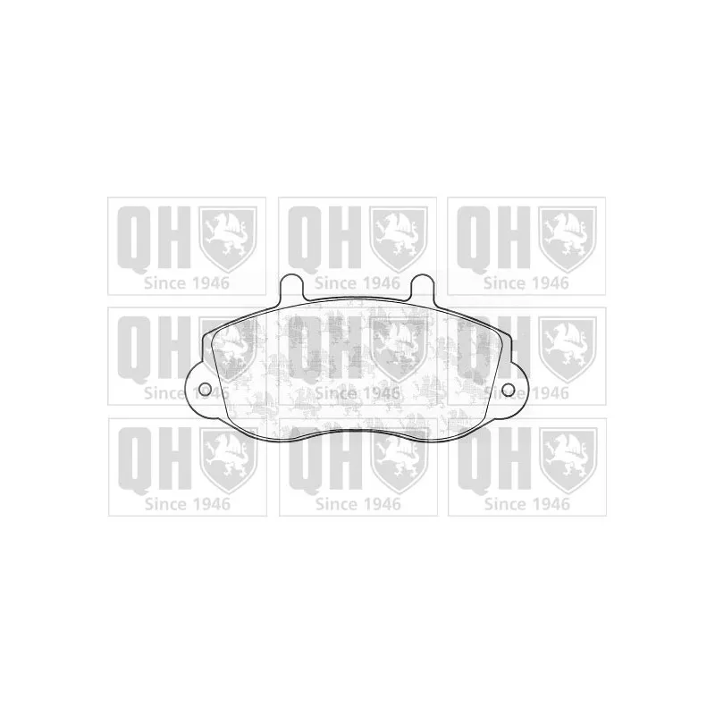 Jeu de 4 plaquettes de frein avant QUINTON HAZELL BP1083