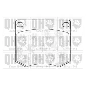 Jeu de 4 plaquettes de frein avant QUINTON HAZELL BP109