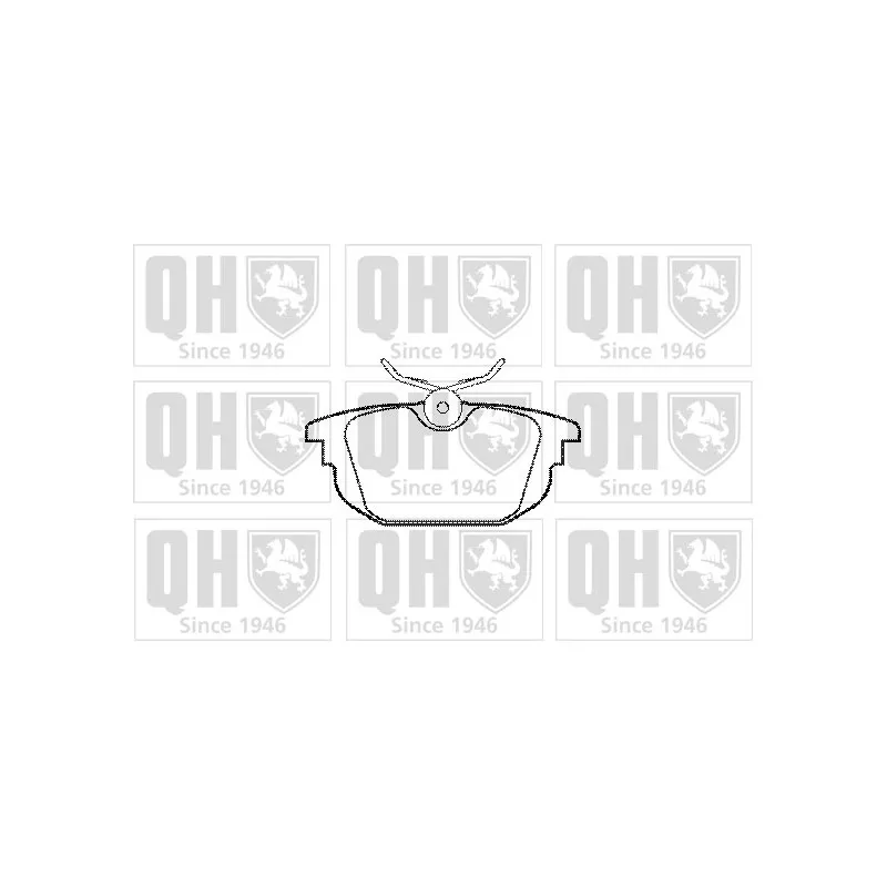 Jeu de 4 plaquettes de frein arrière QUINTON HAZELL BP1090