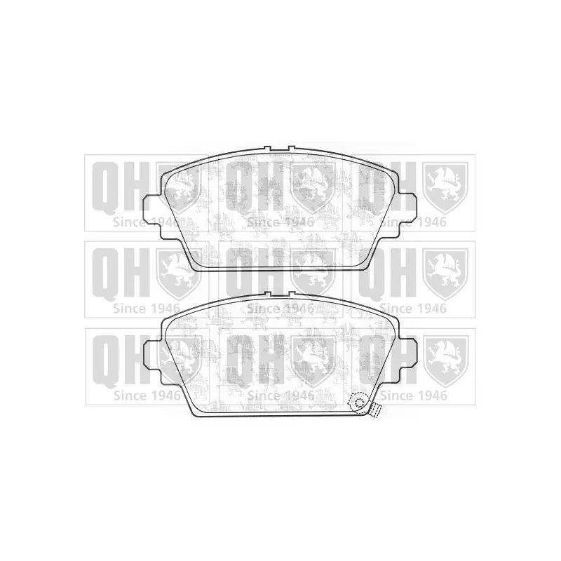 Jeu de 4 plaquettes de frein avant QUINTON HAZELL BP1092
