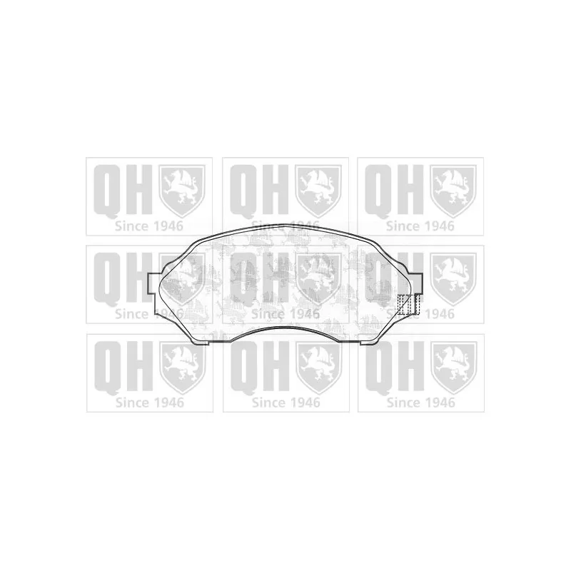 Jeu de 4 plaquettes de frein avant QUINTON HAZELL BP1094