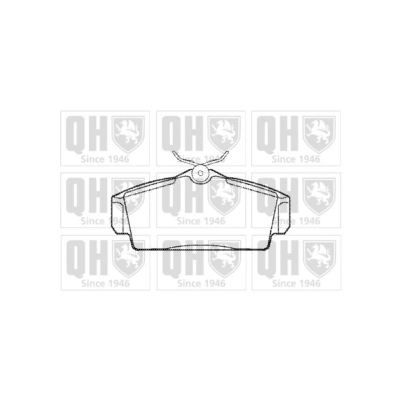 Jeu de 4 plaquettes de frein avant QUINTON HAZELL BP1097