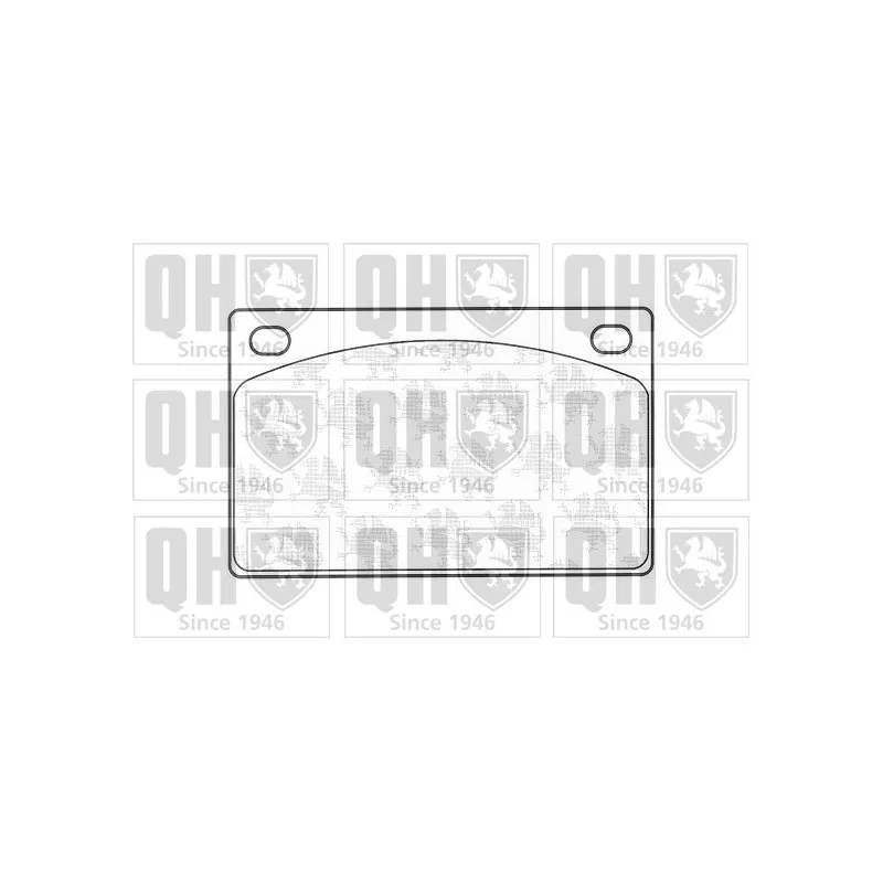 Jeu de 4 plaquettes de frein avant QUINTON HAZELL BP110