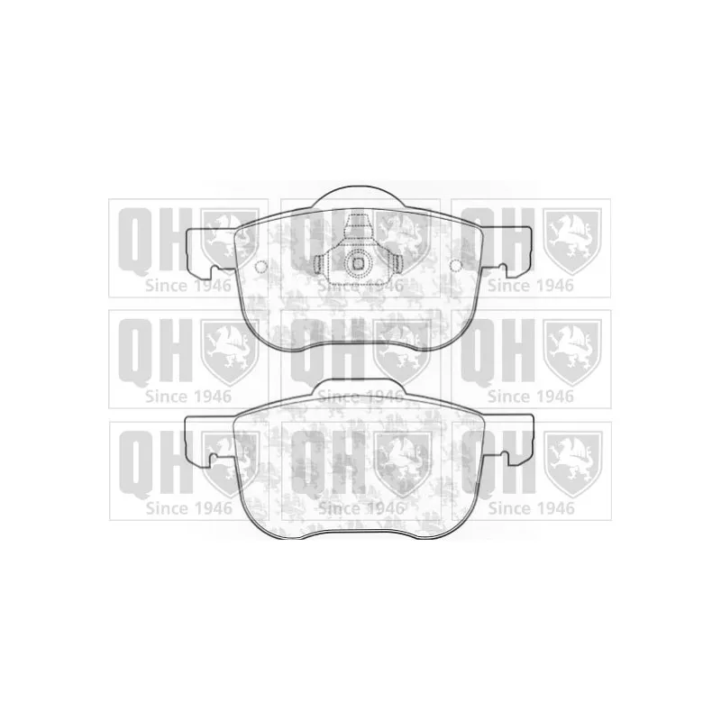 Jeu de 4 plaquettes de frein avant QUINTON HAZELL BP1103