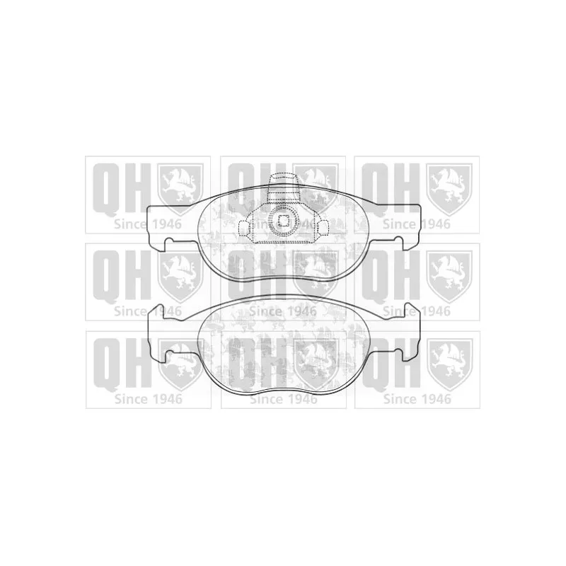 Jeu de 4 plaquettes de frein avant QUINTON HAZELL BP1131
