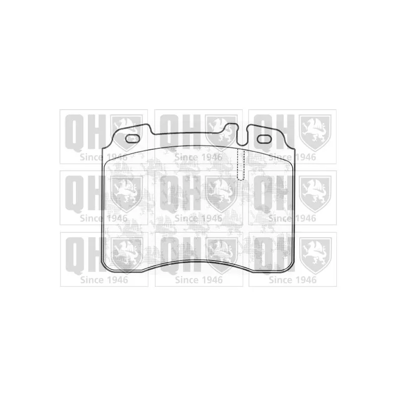 Jeu de 4 plaquettes de frein avant QUINTON HAZELL BP1140