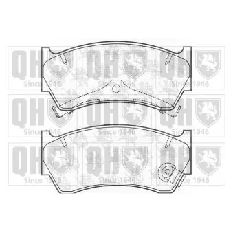 Jeu de 4 plaquettes de frein avant QUINTON HAZELL BP1151