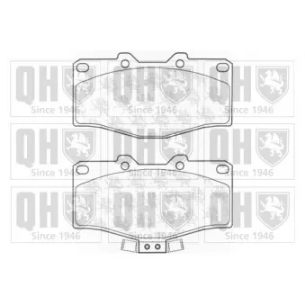 Jeu de 4 plaquettes de frein avant QUINTON HAZELL