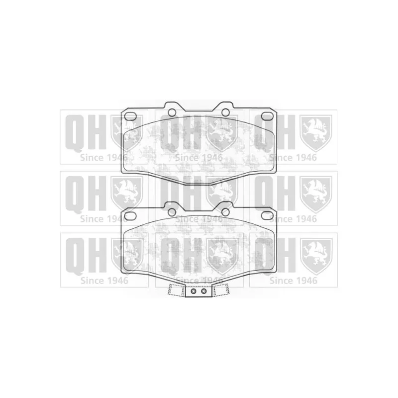 Jeu de 4 plaquettes de frein avant QUINTON HAZELL BP1160