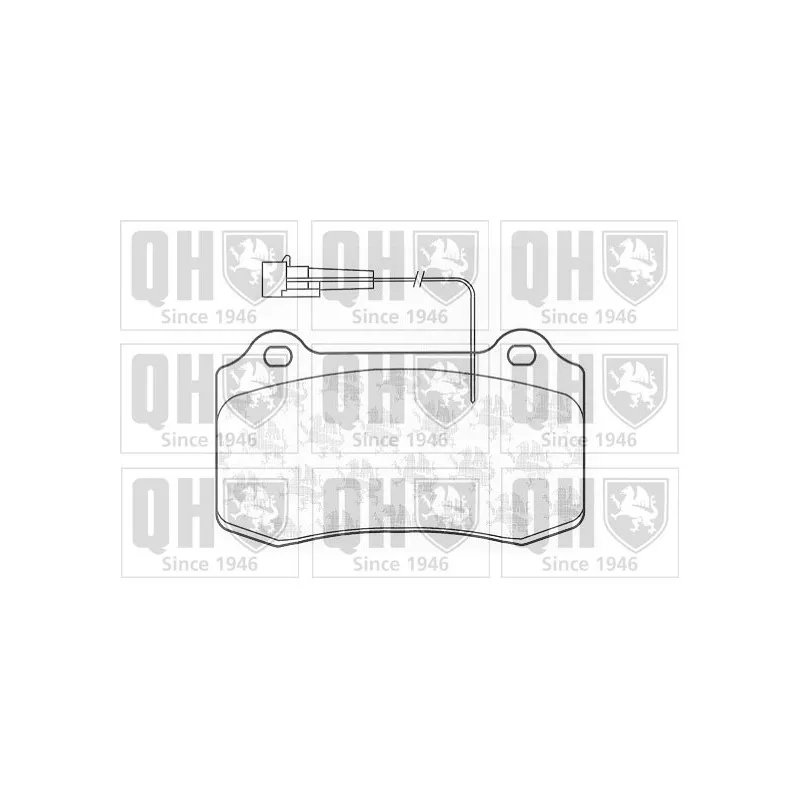 Jeu de 4 plaquettes de frein avant QUINTON HAZELL BP1201