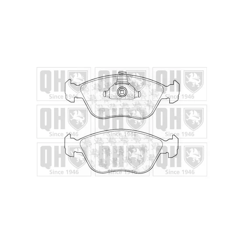 Jeu de 4 plaquettes de frein avant QUINTON HAZELL BP1203