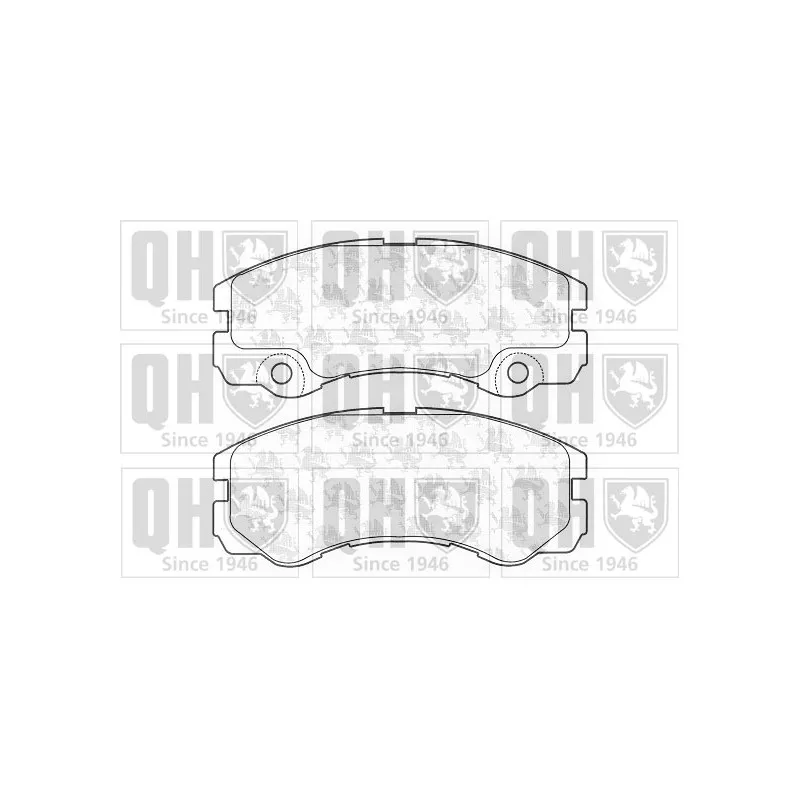Jeu de 4 plaquettes de frein avant QUINTON HAZELL BP1204
