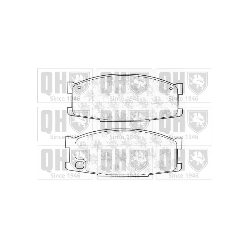 Jeu de 4 plaquettes de frein avant QUINTON HAZELL BP1206