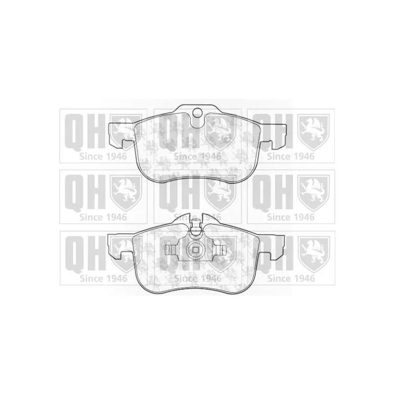 Jeu de 4 plaquettes de frein avant QUINTON HAZELL BP1216