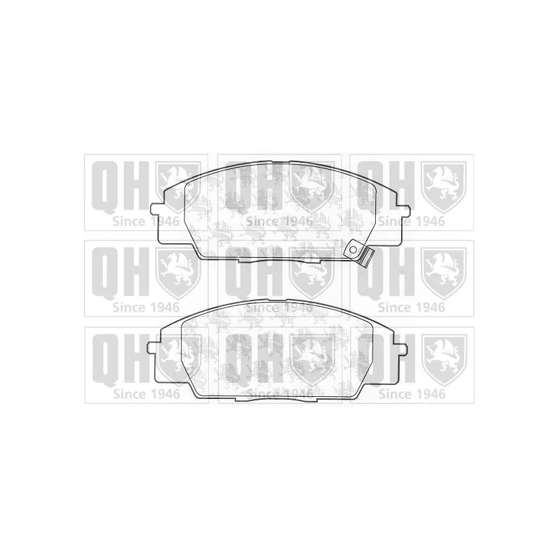 Jeu de 4 plaquettes de frein avant QUINTON HAZELL BP1219