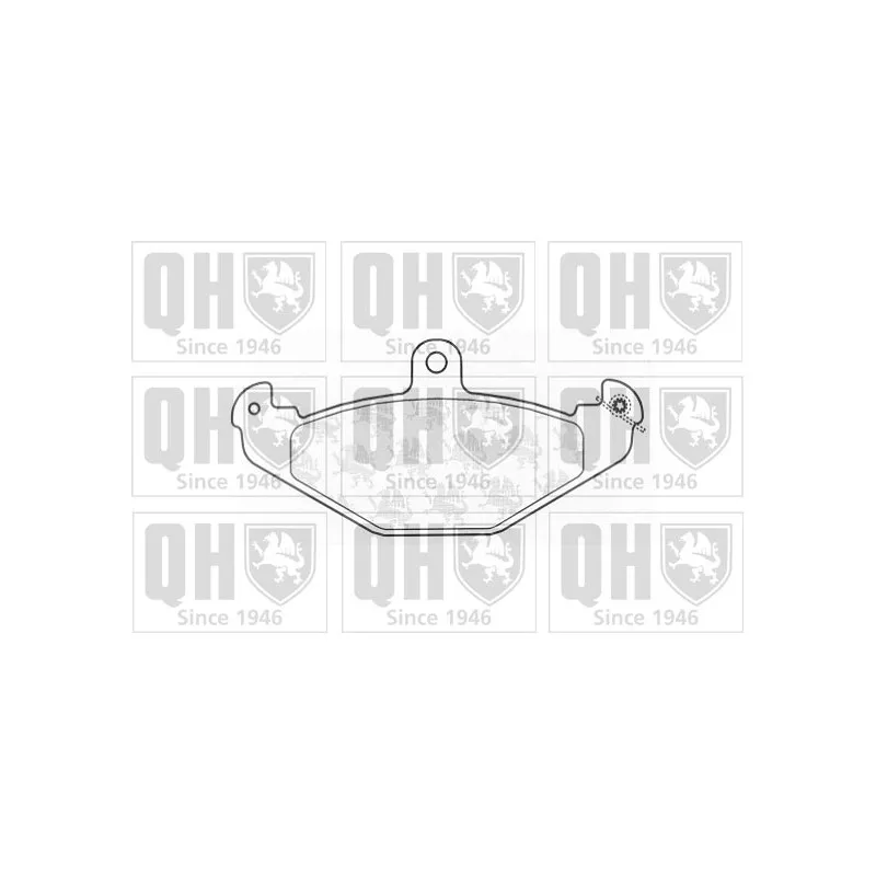 Jeu de 4 plaquettes de frein arrière QUINTON HAZELL BP1256