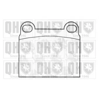 Jeu de 4 plaquettes de frein avant QUINTON HAZELL BP126