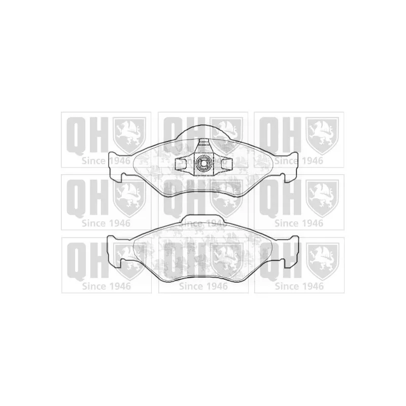 Jeu de 4 plaquettes de frein avant QUINTON HAZELL BP1260