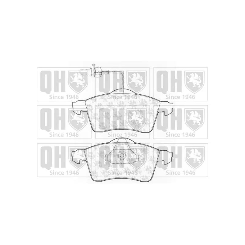 Jeu de 4 plaquettes de frein avant QUINTON HAZELL BP1272