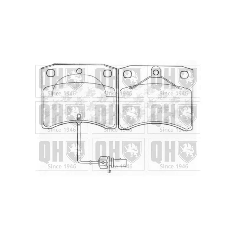 Jeu de 4 plaquettes de frein avant QUINTON HAZELL BP1274