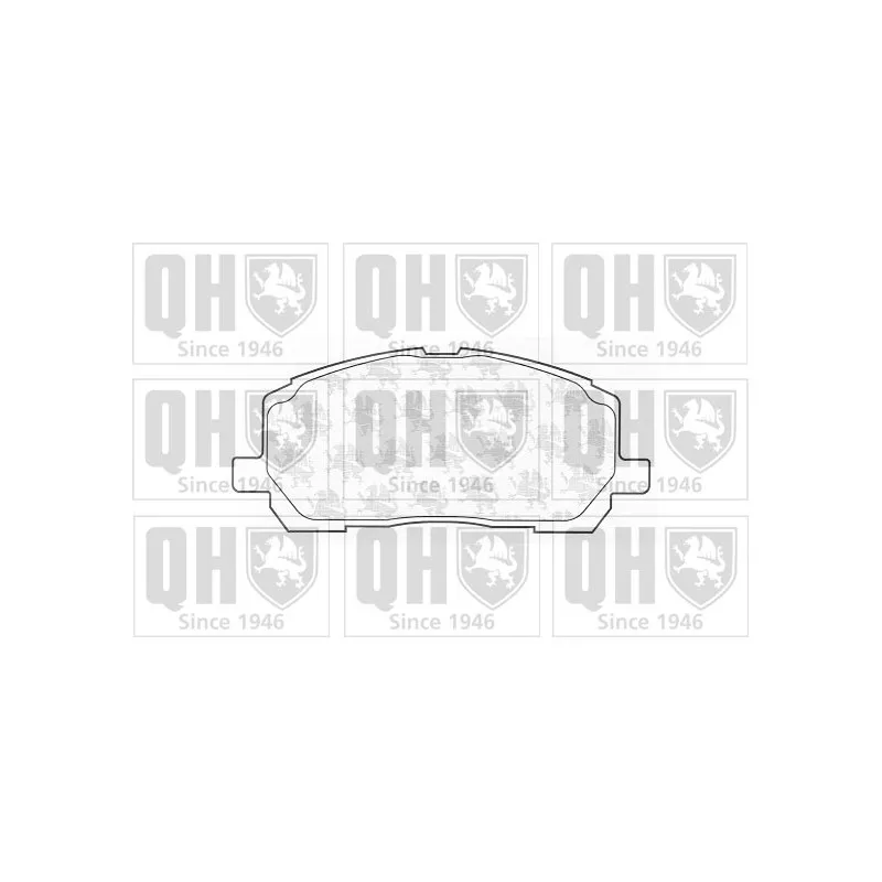 Jeu de 4 plaquettes de frein arrière QUINTON HAZELL BP1295